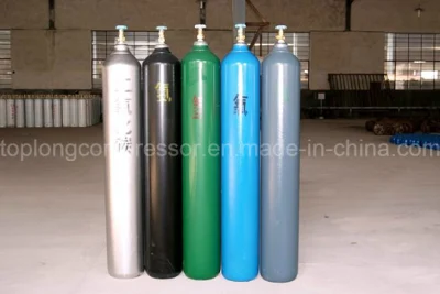 150 bar / 200 bar Hochdruck-nahtloser Stahl-Sauerstoff-Stickstoff-Wasserstoff-Argon-Helium-CO2-Gaszylinder CNG-Zylinder