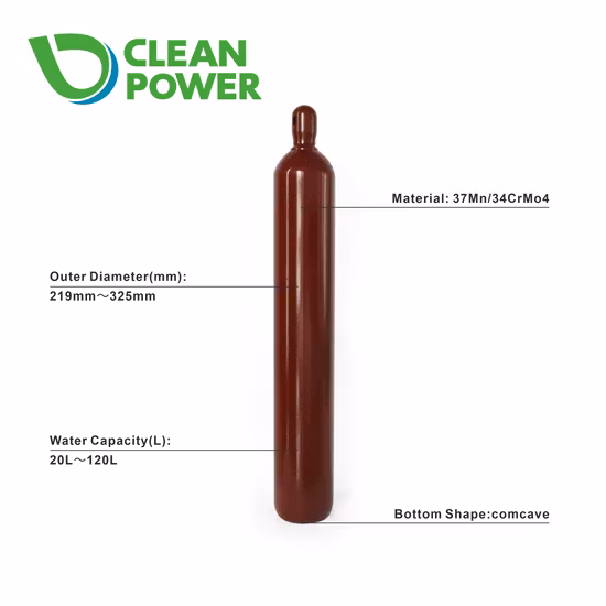 50L nahtloser Stahl-Gasflaschen-Lagertank, der leere Sauerstoffflaschen schweißt
