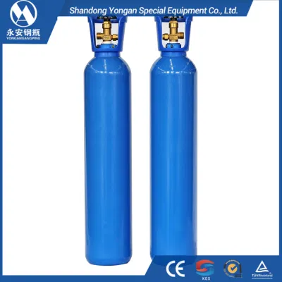 15L nahtlose tragbare Helium-Gasflasche aus Stahl mit ISO-Gewinde